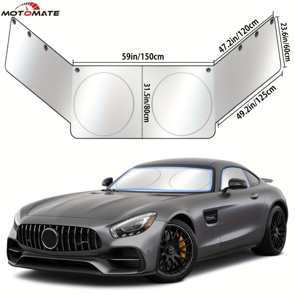 Windshield Sun Shade Universal Front & Side Window Cover UV Heat Block Privacy Protection – Upgraded 2026 Design Large Size Summer Car Accessory