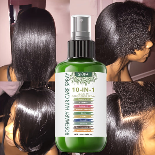 10-in-1 Molecular Repair Leave-In Hair Mask with Argan Oil, Keratin & Coconut Oil — No-Rinse Deep Treatment for Dry Damaged Chemically Treated Hair | Strengthens, Smooths & Protects | All Hair Types