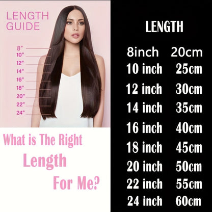 Hair Extensions Straight Remy Human Hair Clip-In Set with Eight Wefts, Highlighted Blonde Colors and 8–24-Inch Lengths