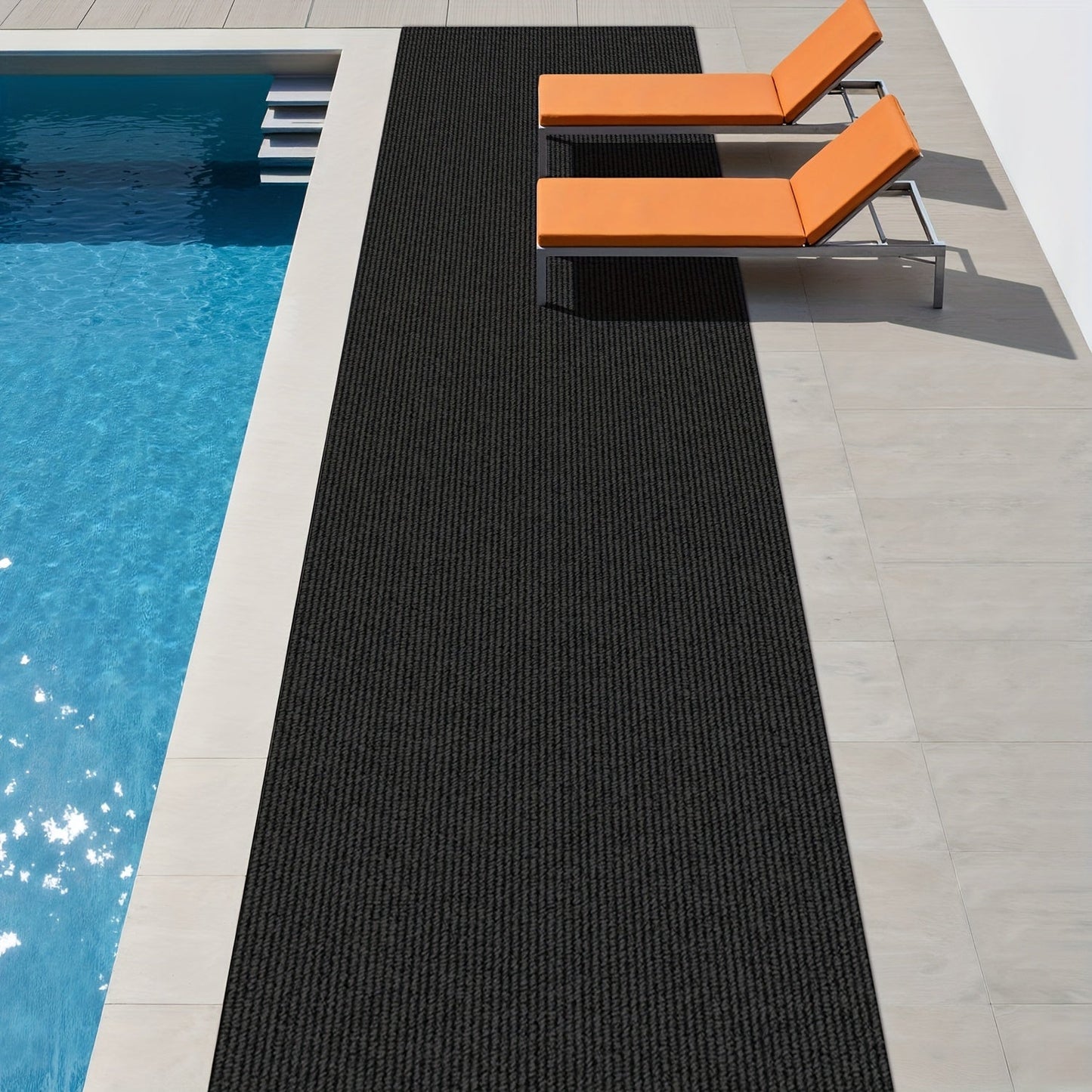 Non-Slip Runner Rug for Hallway Kitchen Stairs - Thick 4mm Long Roll Rug 23.22" Wide, Machine Washable, Multiple Sizes & Colors