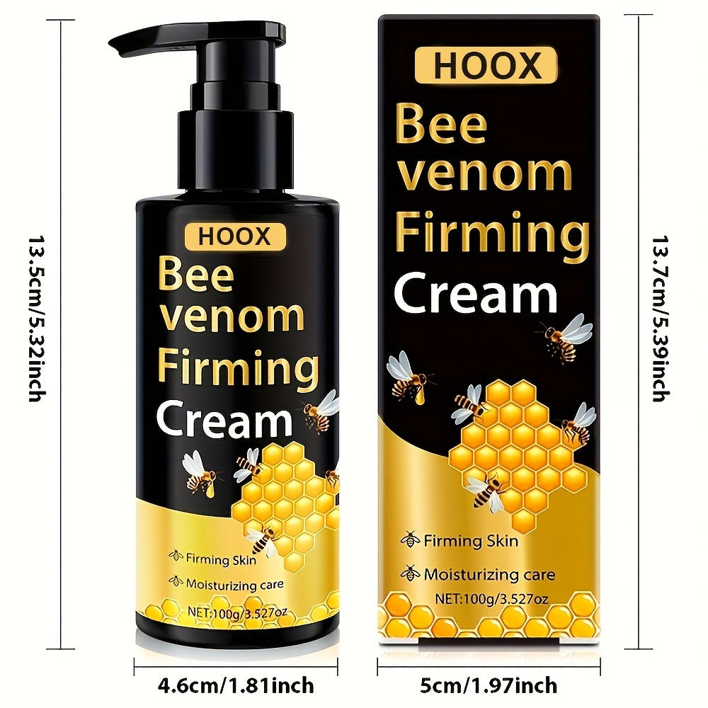 Bee Venom Firming Cream 100g for Face Neck Abdomen & Body - Moisturizing Anti-Aging Skin Tightening Cream for Sagging Loose Skin Smoother Firmer Younger-Looking Skin Women