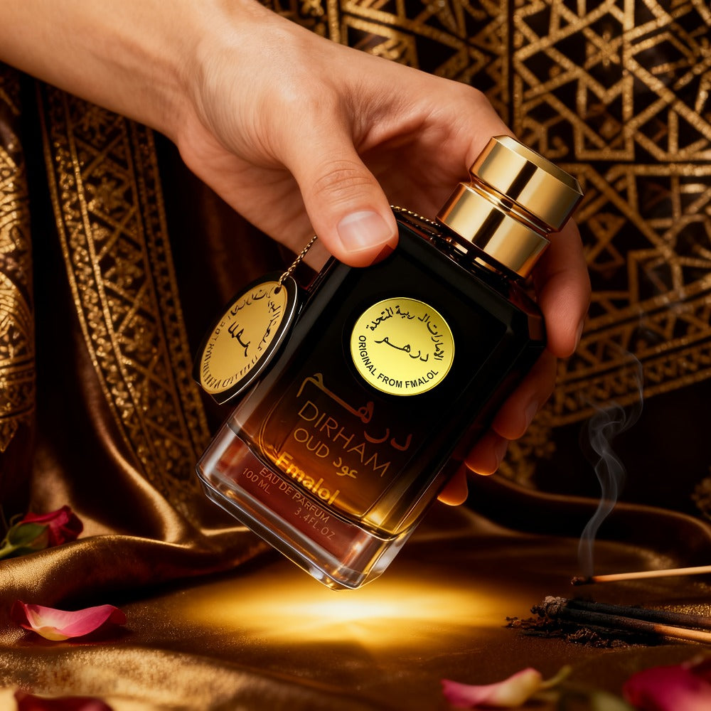 Agarwood Oud Arabic Perfume for Men 3.4 oz Long Lasting Luxury Woody Oriental Cologne - Dubai Middle East Noble Style Islamic Art Bottle - Gift for Him Birthday Anniversary
