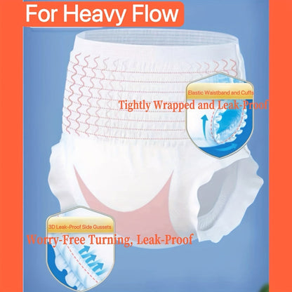 Disposable Incontinence Underwear for Seniors – High Absorbency Leak-Proof Pull-On Briefs, Ultra-Thin Breathable Soft Cotton for Men & Women, Home Care & Overnight Use