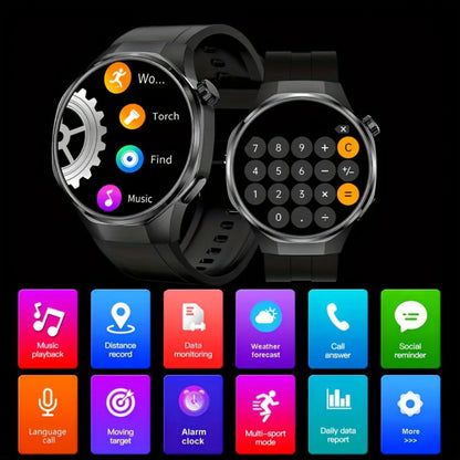 Smart Watch Hexagonal-Bezel 1.83-Inch Display with Wireless Calling, Custom Faces and Four Styles