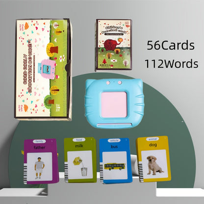 Bilingual English Speaking Flash Cards for Kids — 56 Cards 112 Visual Sight Words, Toddler Vocabulary Builder ESL Language Learning Toy for Boys Girls Ages 2-6, Birthday Christmas Gift