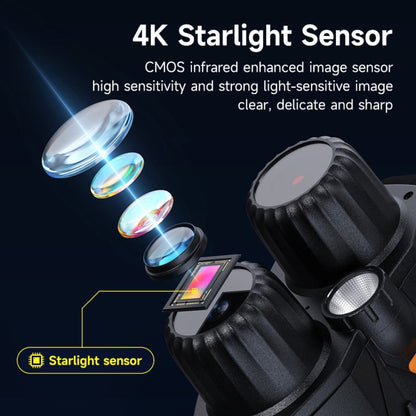 Night Vision Goggles with Built-In 3W IR Illuminator | 200MP HD, 10X Digital Zoom, 5W IR Light, 6-Hour Battery | Hands-Free Wearable for Hunting, Survival, Wildlife & Nighttime Outdoor Adventures