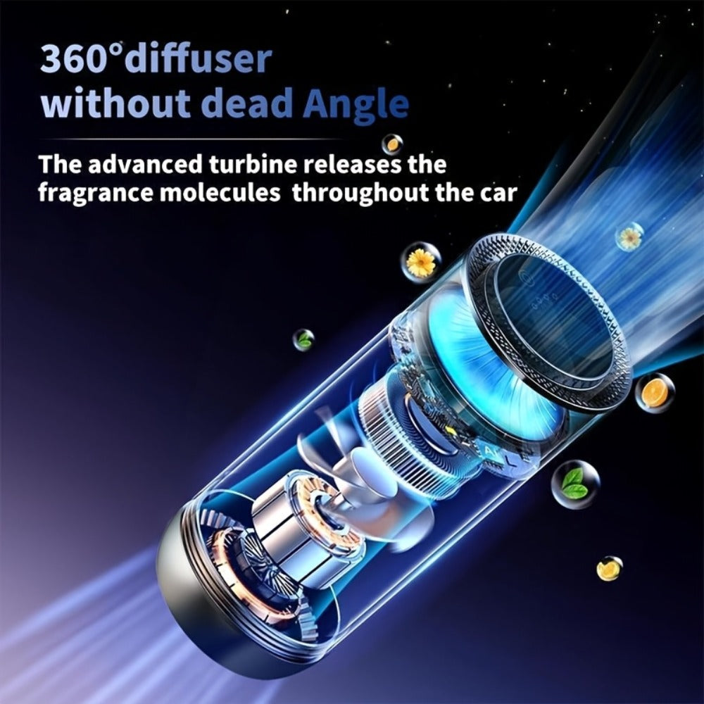 Rechargeable Cordless Car Diffuser with Starry Sky Roof Projection, Ultrasonic Aromatherapy Car Air Freshener