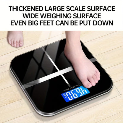 Square Digital Bathroom Scale in Black or Pink with Basic, No-Battery and USB-Charging Options