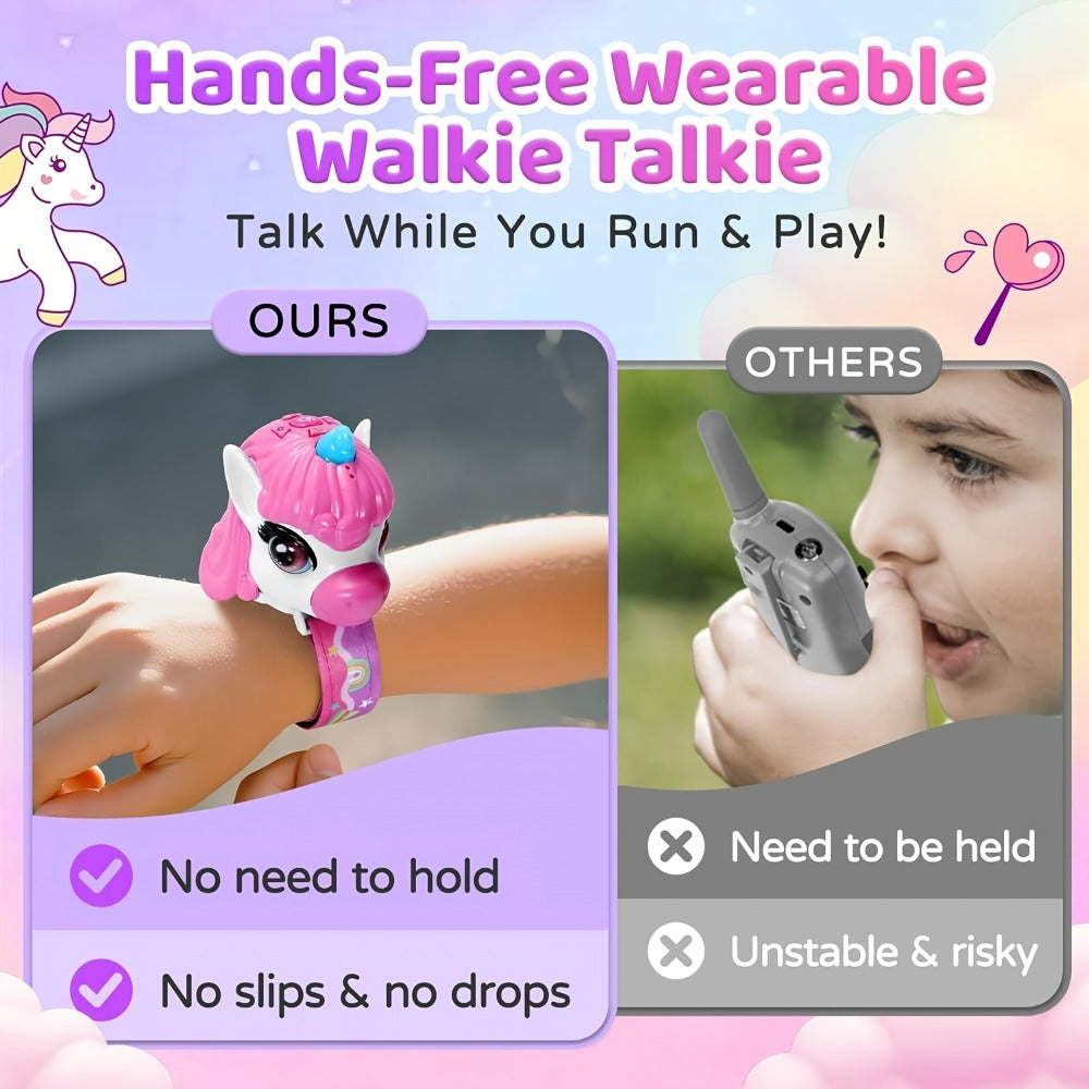 Walkie Talkies, Unicorn for Kids 2 Pack, Long Range 2-Way Radio Toy for Boys & Girls Ages 3-12
