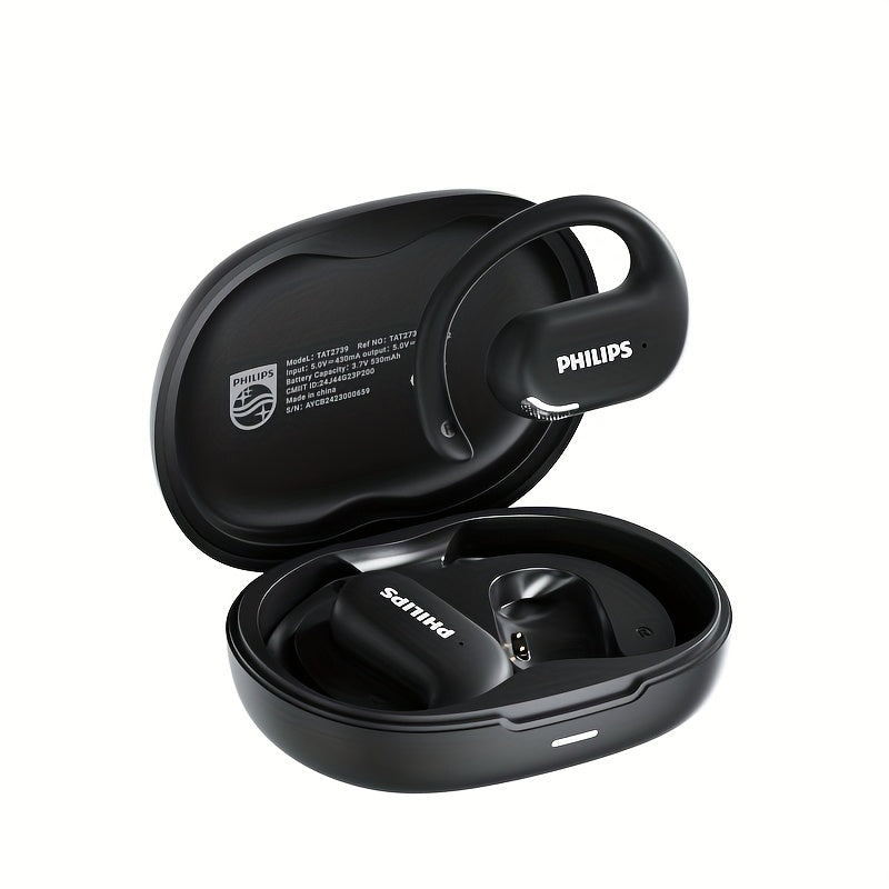 Philips TAT2739 Open-Ear Wireless Headphones AI Call Noise Reduction 360 Spatial Sound Hi-Fi Type-C Charging 30H Battery Ergonomic Design White Black Blue