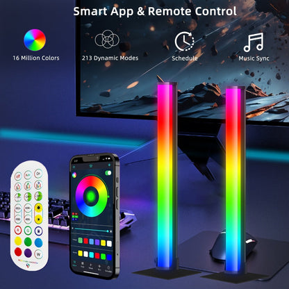 RGBIC Atmosphere Light with Music Sync - Desktop Ambient Light, App & Remote Control, Alloy Body