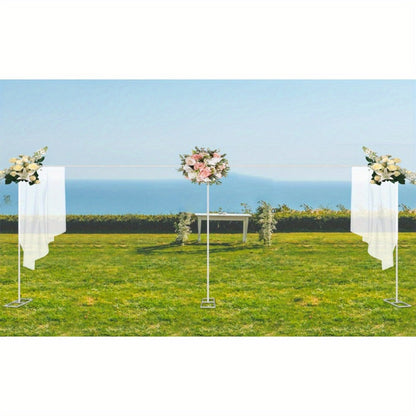 20x10 Ft Heavy Duty Backdrop Stand Pipe Kit with Weighted Stainless Steel Bases, 15-Pole Curtain Frame Drape Kit for Wedding Ceremony Party Photography Studio Trade Show Stage Event Backdrop