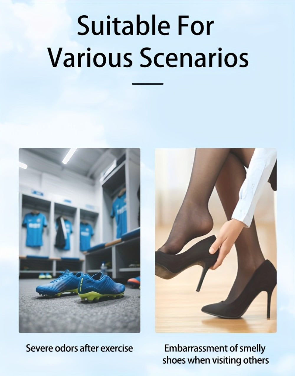 Plismire Shoe Deodorizer Spray, 260 ml Can for Shoes, Socks, Shoe Cabinets, Locker Rooms and Gyms