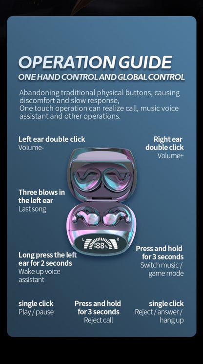 Bluetooth 5.3 Ultra-Thin Sleep Earbuds Invisible, Side Sleeping Special Small Ear Canal Mini Wireless Earphones, Comfortable In-Ear Invisible Design for Samsung Android iPhone Nighttime Relaxation Work