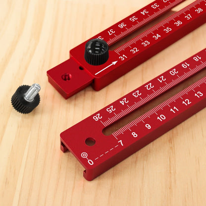 Router Circle Cutting Jig with Adjustable Red Guide Rail for Woodworking Routers and Circular Cutting Projects