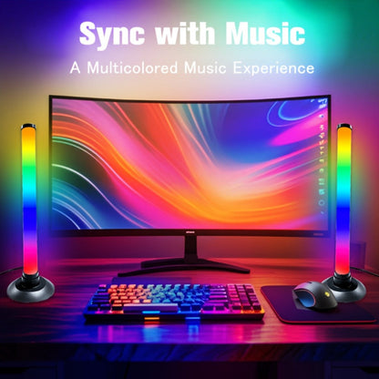 TV Backlight LED Strip 2 Pack RGB IC 16 Million Colors Music Sync App Control - 8 Dynamic Modes USB Powered No Hub Required for Gaming PC Laptop Desktop Monitor Bias Lighting Bedroom Decor