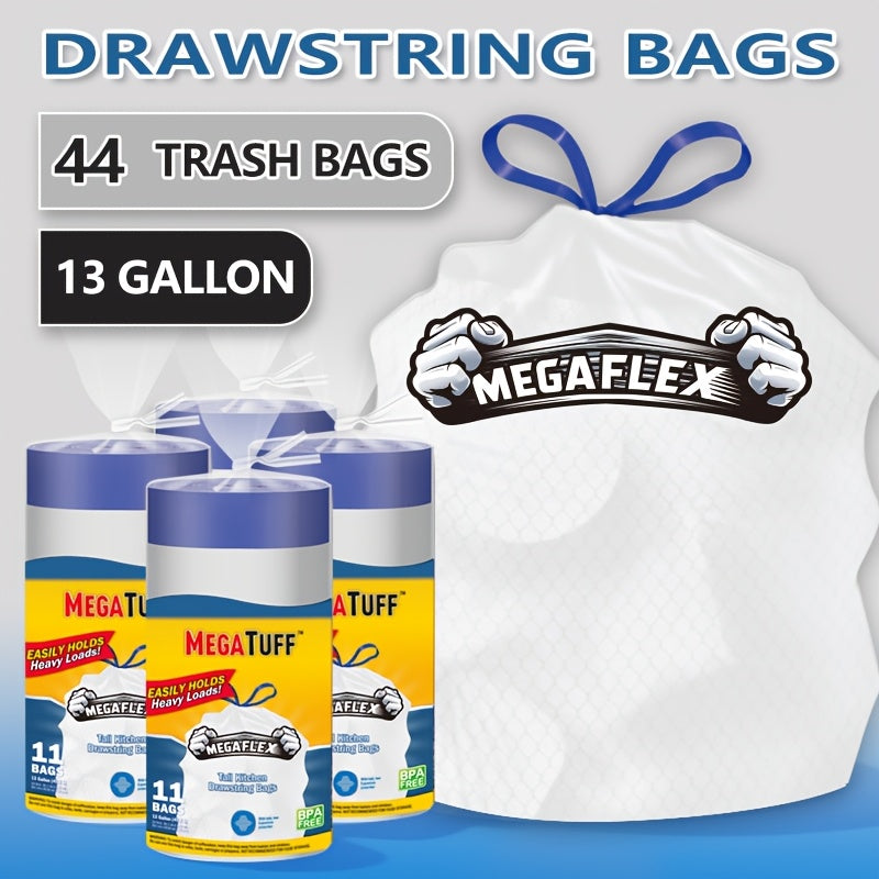 13-Gallon Black or Clear Trash Bags with Standard or Drawstring Styles in 44 to 360-Count Packs