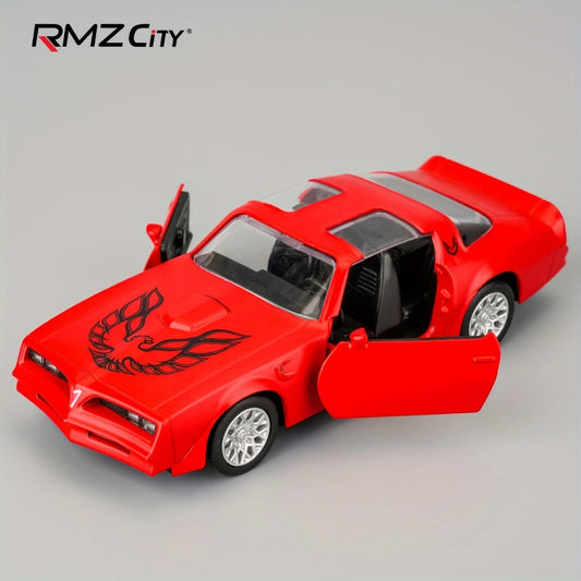 1:36 Scale Pontiac Firebird Die-Cast Toy Car with Opening Doors & Pull-Back Action – Vintage Alloy Sports Car Model for Boys Girls Collectors | Christmas Birthday Gift