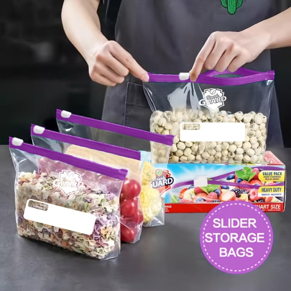 Storage Bags Fresh Guard Slider Freezer Bags in Quart, Gallon and 2.5-Gallon Sizes with 22- to 150-Count Options