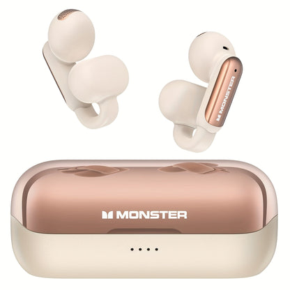 Open-Back Clip-On Wireless Earbuds Environmental Noise Cancellation Touch Control Wireless Charging Case Situational Awareness Natural Sound Bluetooth Headphones