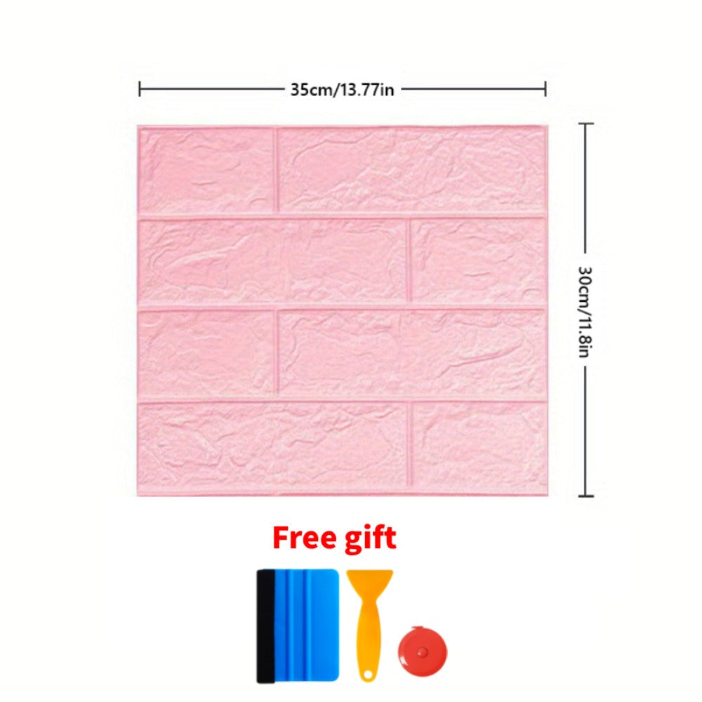 3D Peel and Stick Wood Grain Wallpaper Panels 50/100pcs - Self-Adhesive PVC Foam Wall Tiles