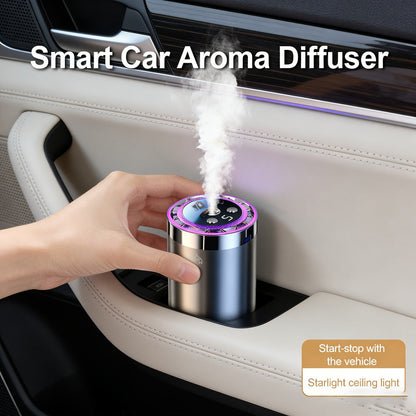 Car Diffuser Machine with 8.79oz Large Essential Oil Refill – Adjustable Scent Strength & Odor Eliminator | Ocean Perfume & Cologne Bundle Options | Long-Lasting Car Freshness | Auto Aromatherapy Gift