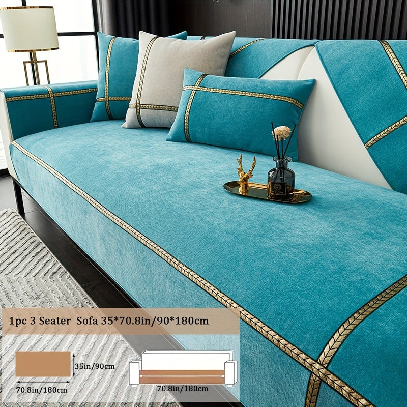 Sofa Cover 350 GSM Chenille Knit Panels for Single Seat, Armrest and 2, 3 or 4-Seater Sofa Sections