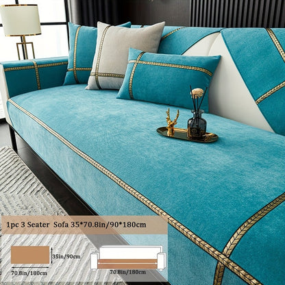 Sofa Cover 350 GSM Chenille Knit Panels for Single Seat, Armrest and 2, 3 or 4-Seater Sofa Sections