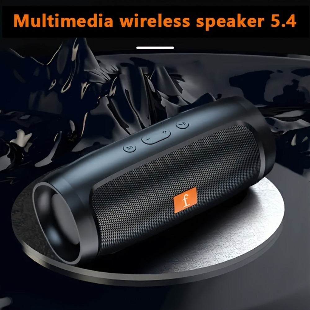 Portable Bluetooth Speaker with RGB Lights & Subwoofer – 5.2 Panoramic Surround Sound, Dual Speakers, Small Stereo Wireless Speaker for Home, Desktop, Holiday Gift for Men & Women