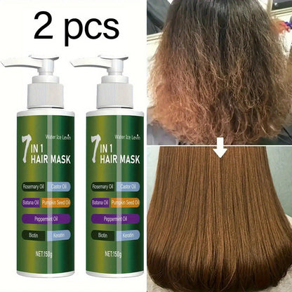 150g 7-in-1 Hair Mask in Green Pump Bottle, Offered in Single-Bottle or Two-Bottle Quantity Options