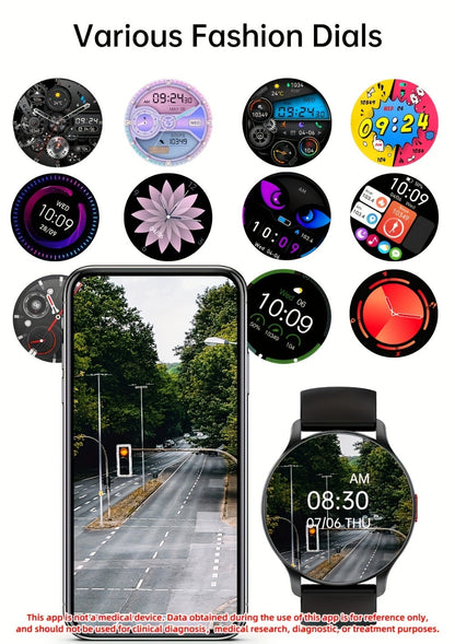 Smartwatch – AMOLED for Men SENBONO 1.43" HD Bluetooth Calling, 100+ Sport Modes, DIY Custom Watch Face, Heart Rate Sleep Blood Oxygen…