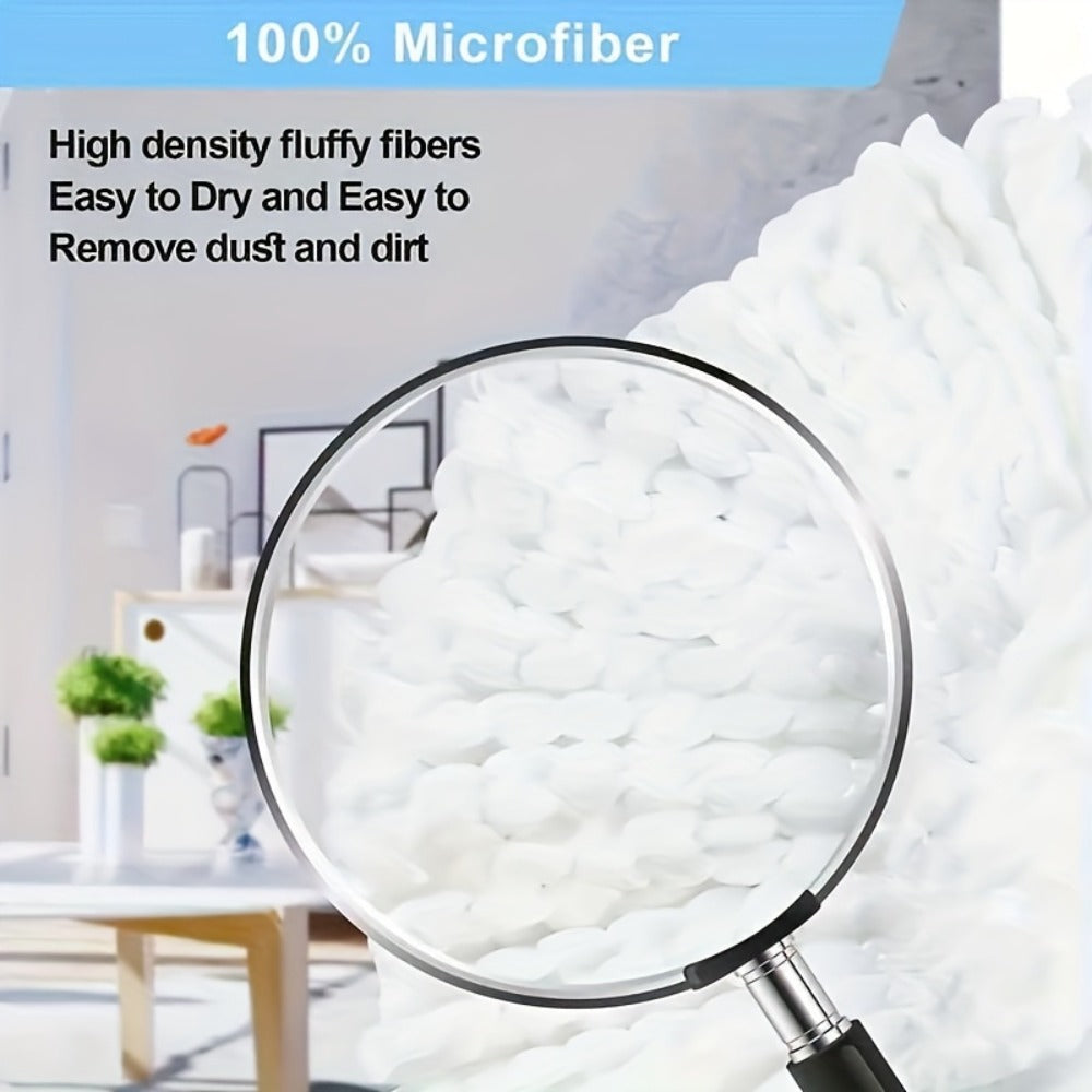 White Triangular Rotary Mop Replacement Heads in Two-, Five-, Ten- or Twenty-Piece Packs Pictured