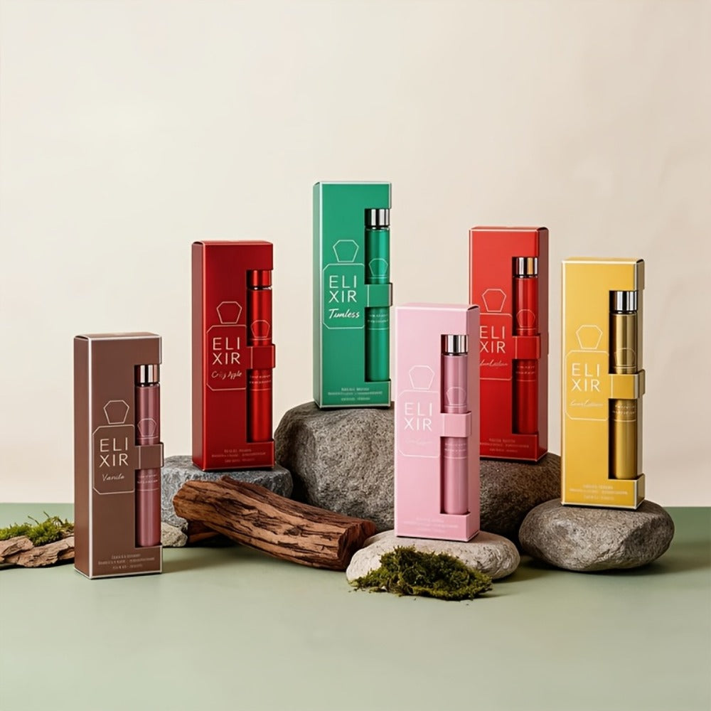 Women's Perfume Gift Set with Six Eau de Parfum Travel Sprays, 1.18 oz Each in Two Assortments