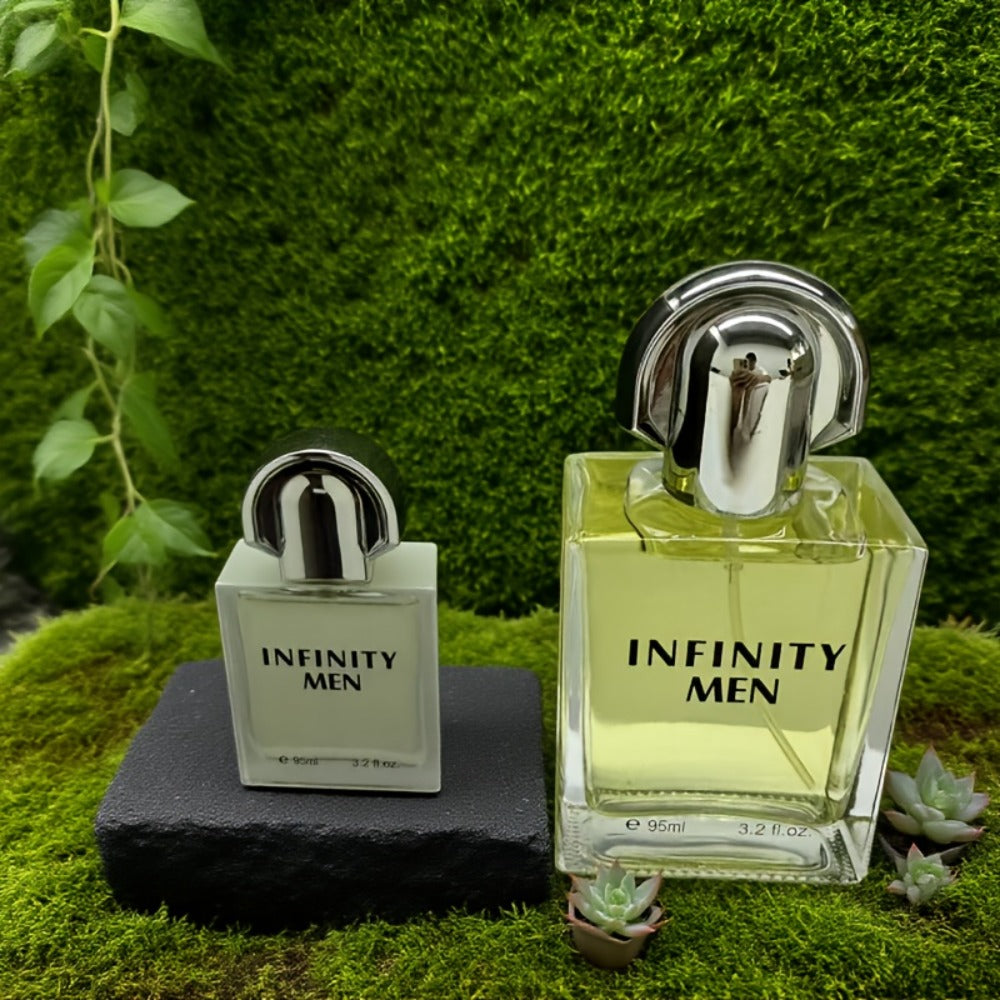 Eau de Parfum for Men 30ml in Mint-Green & Gold Travel Bottle with Woody Source Family for Daily Wear