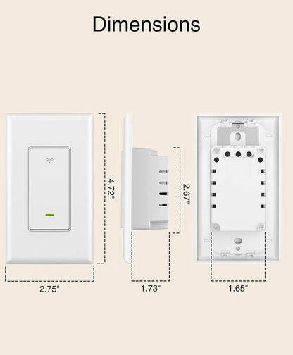 3-Way WiFi Smart Light Switch – Gosund Single-Pole & 3-Way Wall Switch, Works with Alexa & Google Home, Schedule, Timer, Voice & App Control, No Hub, Neutral Wire Required, FCC Certified (1/2/4 Pack)