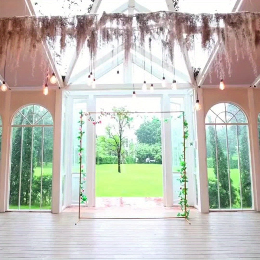Premium Square Backdrop Support Stand | Flexible Portable Rectangular Metal Frame for Wedding Ceremony, Birthday Party, Photo Booth Background, Garden Arch & Event Decoration