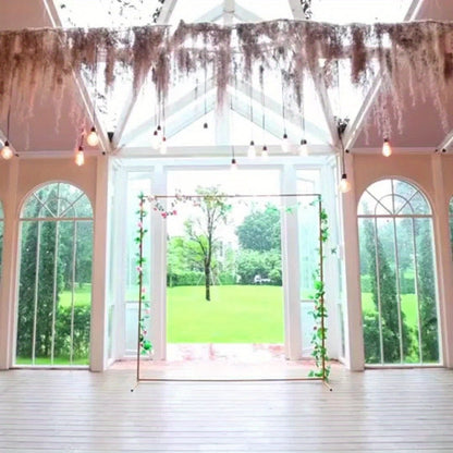 Premium Square Backdrop Support Stand | Flexible Portable Rectangular Metal Frame for Wedding Ceremony, Birthday Party, Photo Booth Background, Garden Arch & Event Decoration