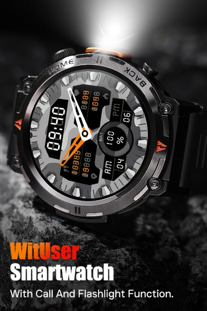 Smartwatch Men's with Bluetooth Calling & Message Notifications, 1.45" HD Touch Screen, IPX8 marking, Step Counter, 300mAh 5-7 Day
