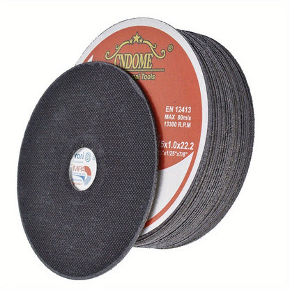 Cut-Off Wheels 100-Pack 4-1/2 Inch Aluminum Oxide Cutting Discs - 0.040" Thin Kerf, 7/8" Arbor, 13300 RPM for Angle Grinder, Metal, Stainless Steel & Steel Cutting, A60TBF Grade Bulk Set