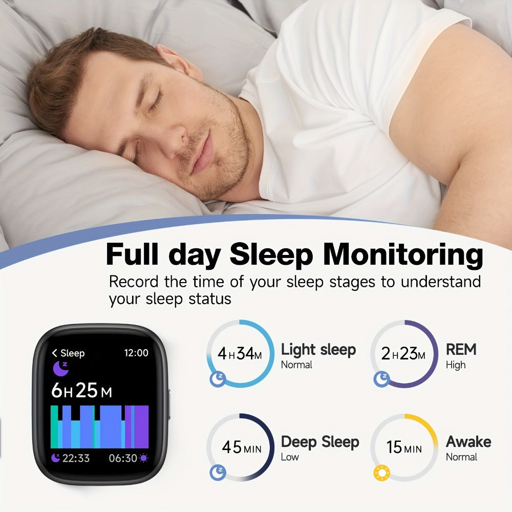 Smartwatch – Alexa Built-in Waterproof 1.83" HD – Wireless Calling, 100+ Sport Modes, Heart Rate SpO2 Sleep Tracker, Optional Woven…