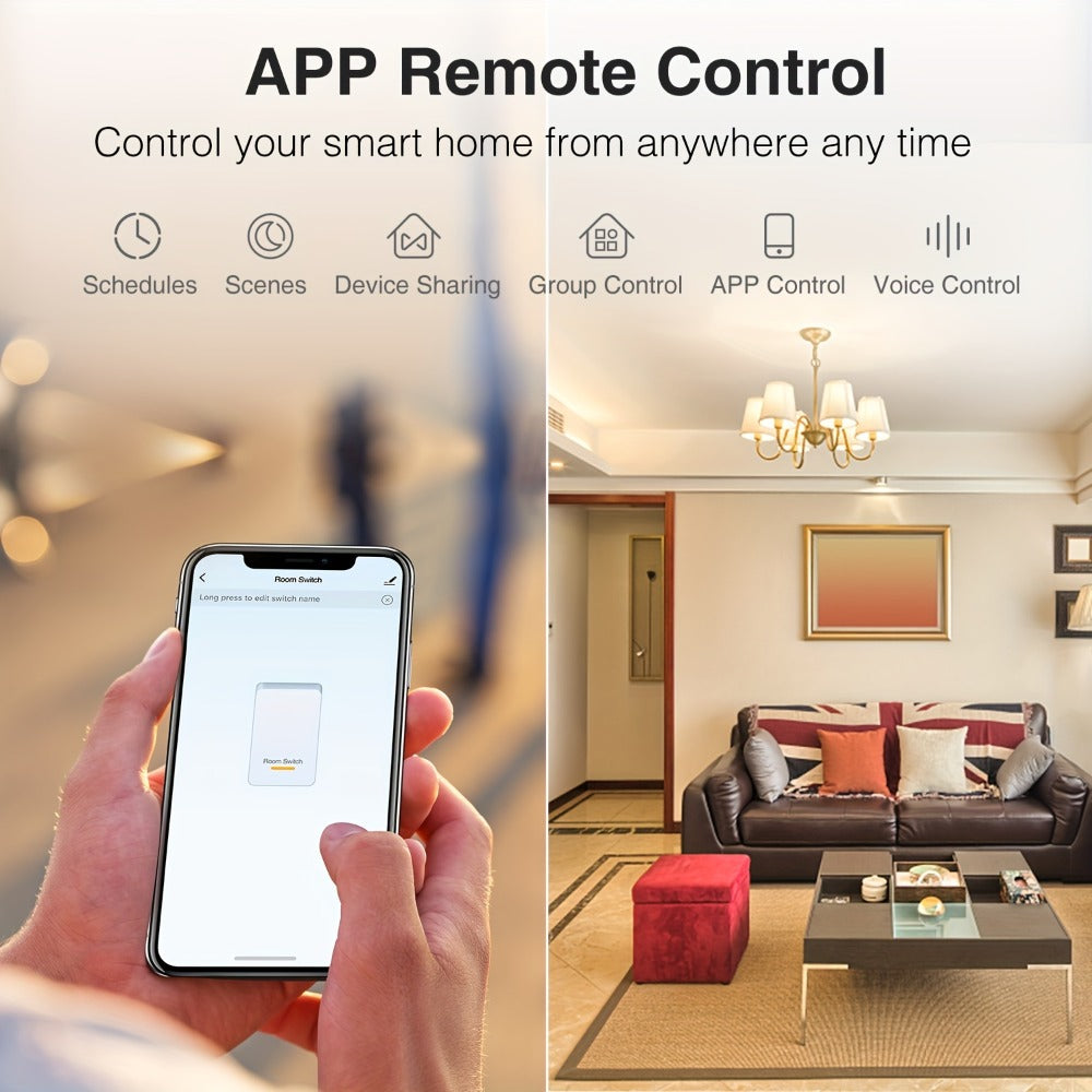 3-Way WiFi Smart Light Switch – Gosund Single-Pole & 3-Way Wall Switch, Works with Alexa & Google Home, Schedule, Timer, Voice & App Control, No Hub, Neutral Wire Required, FCC Certified (1/2/4 Pack)