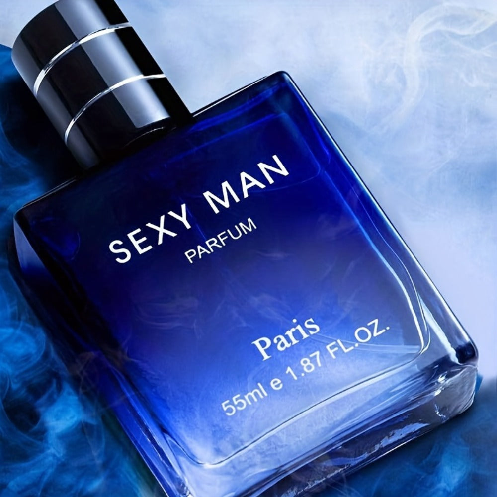 Cologne Spray for Men SEXY MAN Two-Bottle Set with 7054A and 7054B Color Options and Gift Vial