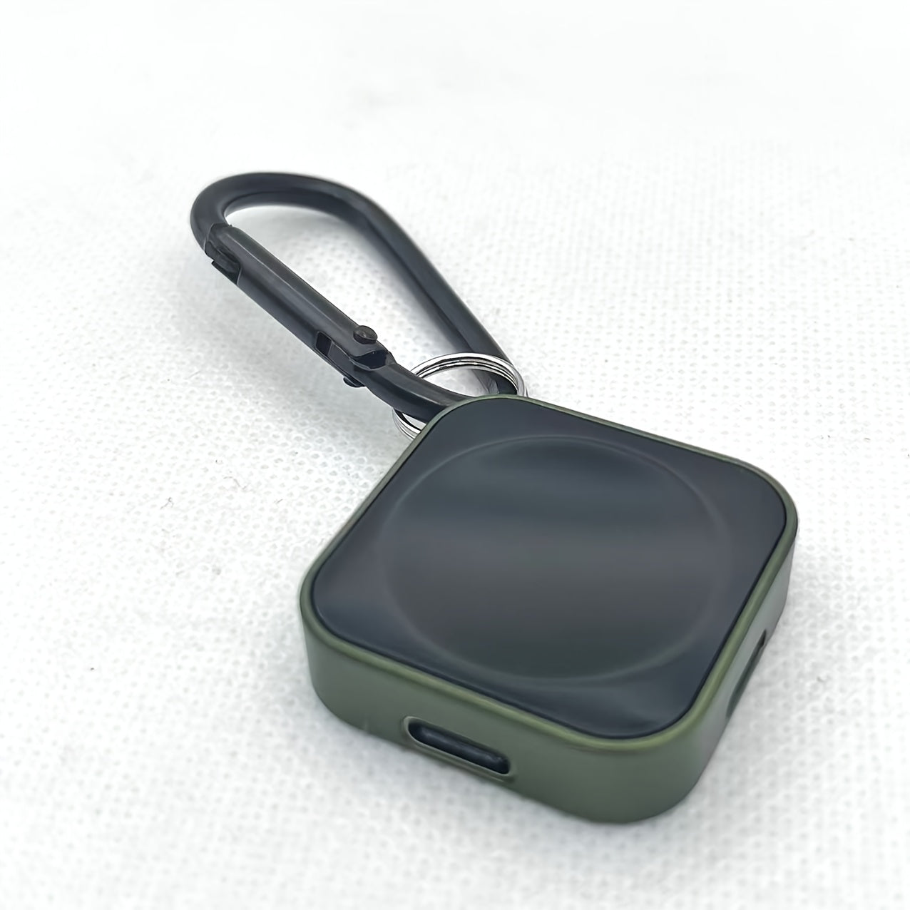 Portable Watch Charging Case with Carabiner, Square Magnetic Cradle and Six Color Checkout Options