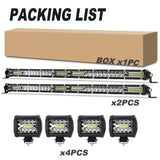 2x 22in + 4x 4in LED Lights