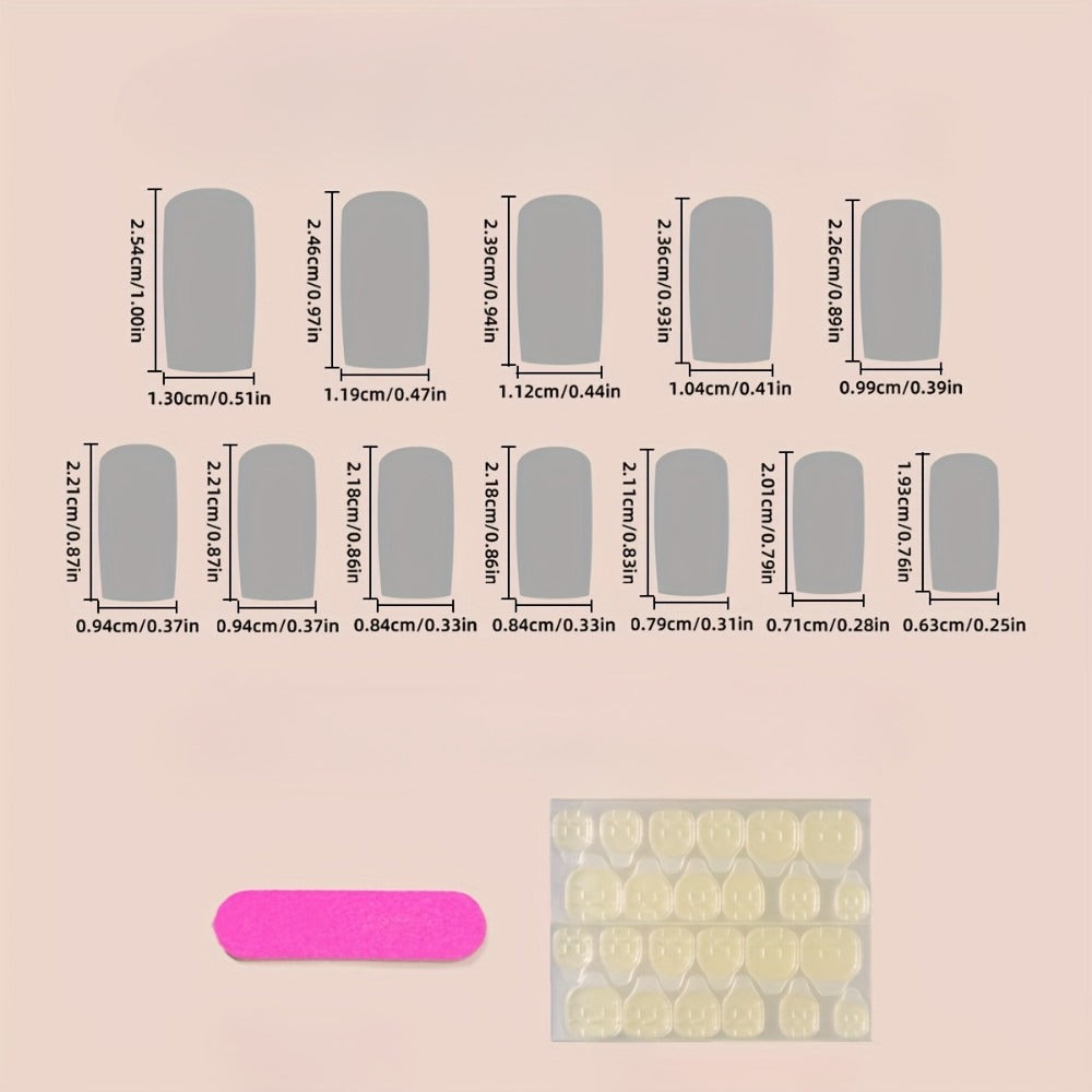 Press On Nails 576-Piece Full-Cover Assorted Glossy Variety Set with Reusable Styles for Parties and Daily Wear