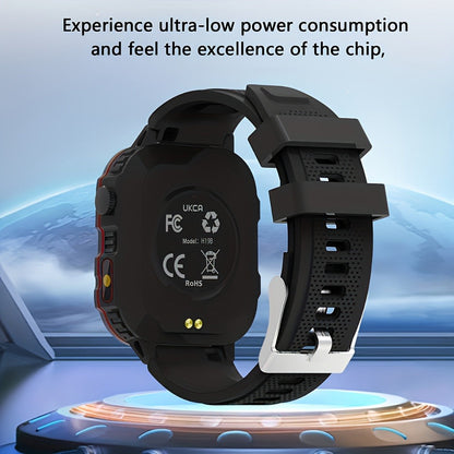 Smartwatch – Brown Black Large Screen – Wireless Calling & SMS, Fitness Tracker, Remote Camera Control, USB Rechargeable – Unisex…