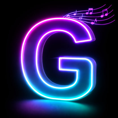 RGB LED Letter and Number Light with 38 Checkout Shapes, USB Power, App Control and Music Sync