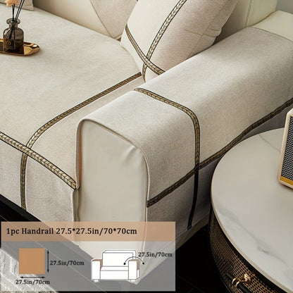 Sofa Cover 350 GSM Chenille Knit Panels for Single Seat, Armrest and 2, 3 or 4-Seater Sofa Sections