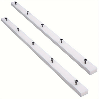 UHMW Miter Bars for Table Saw Crosscut Sleds, 3/4 x 3/8 x 17 Inch with Predrilled Holes and Screws