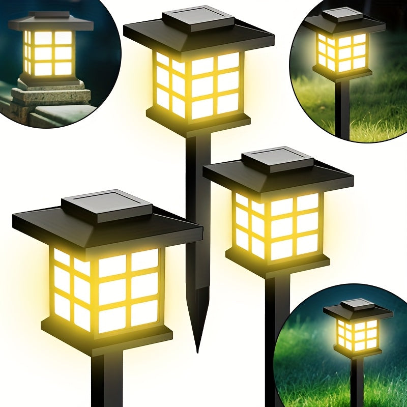 Solar Garden Lights Pathway Stakes in 6/12/24-Piece Sets with Warm, Cool or Multicolor Options